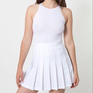 American Apparel White Tennis Skirt (Small)